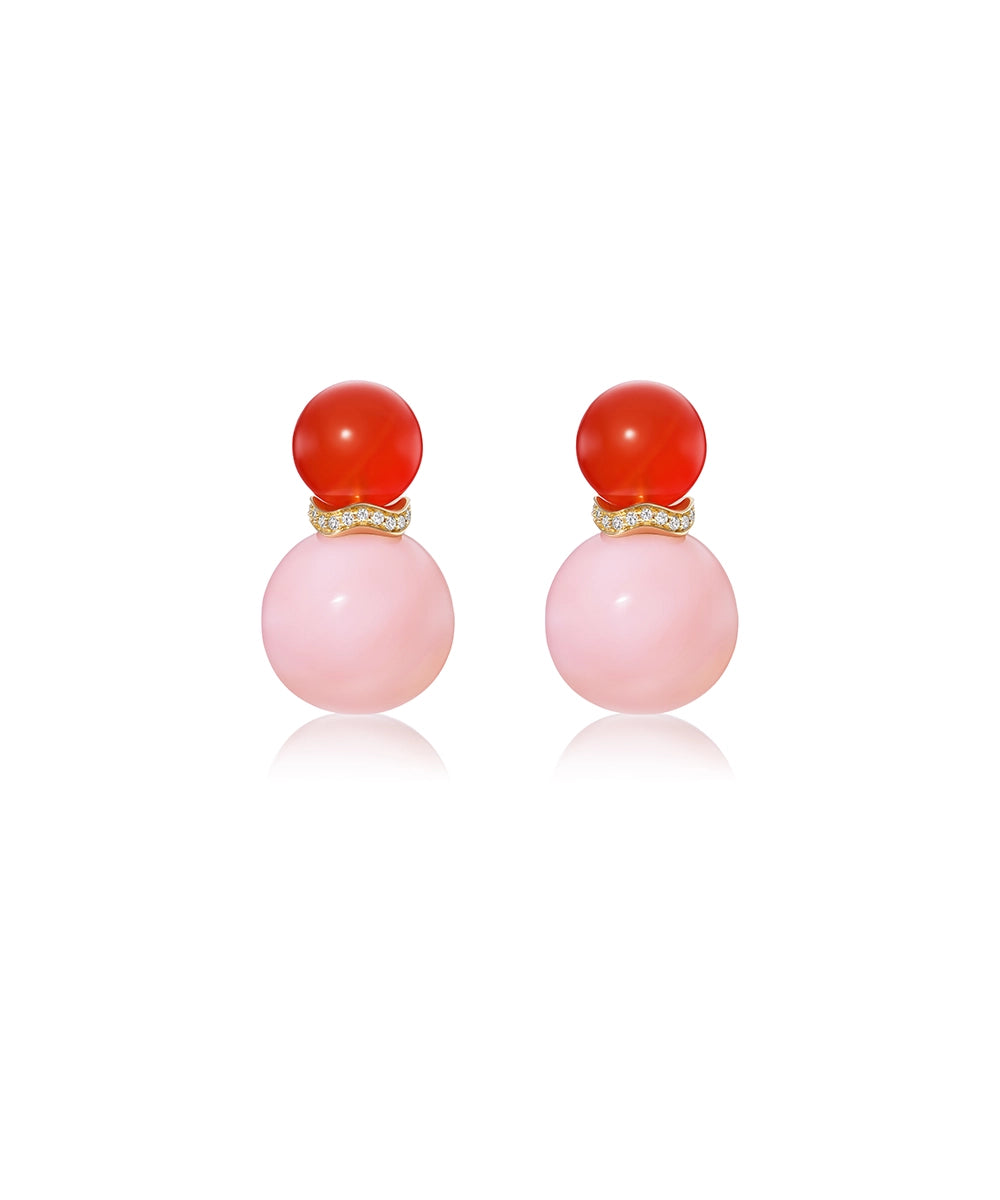 Ric Rac Bead Earrings