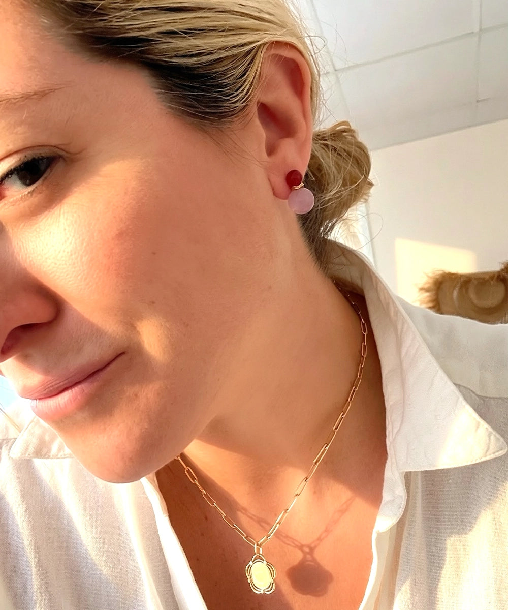Ric Rac Bead Earrings
