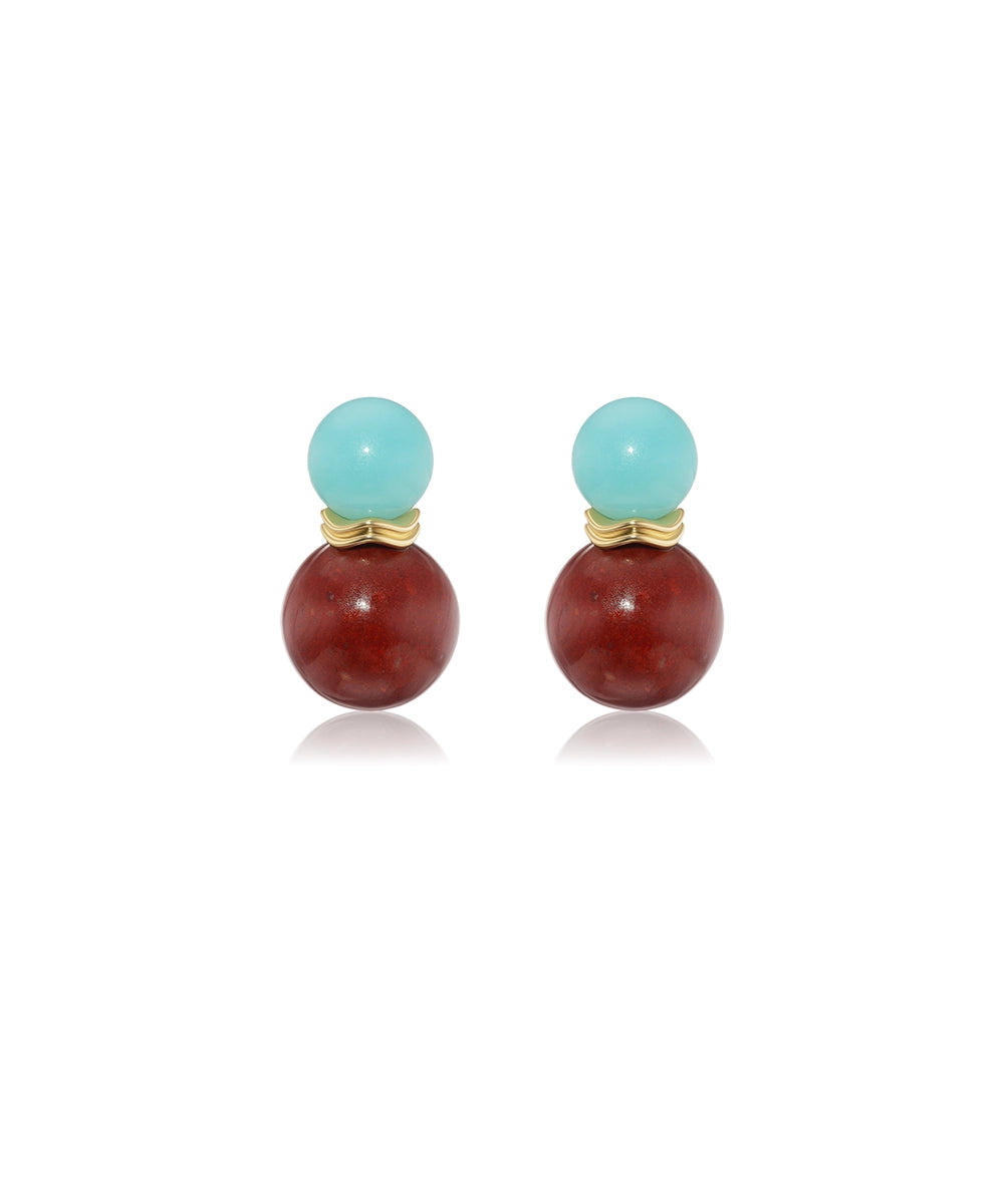 Ric Rac Bead Earrings