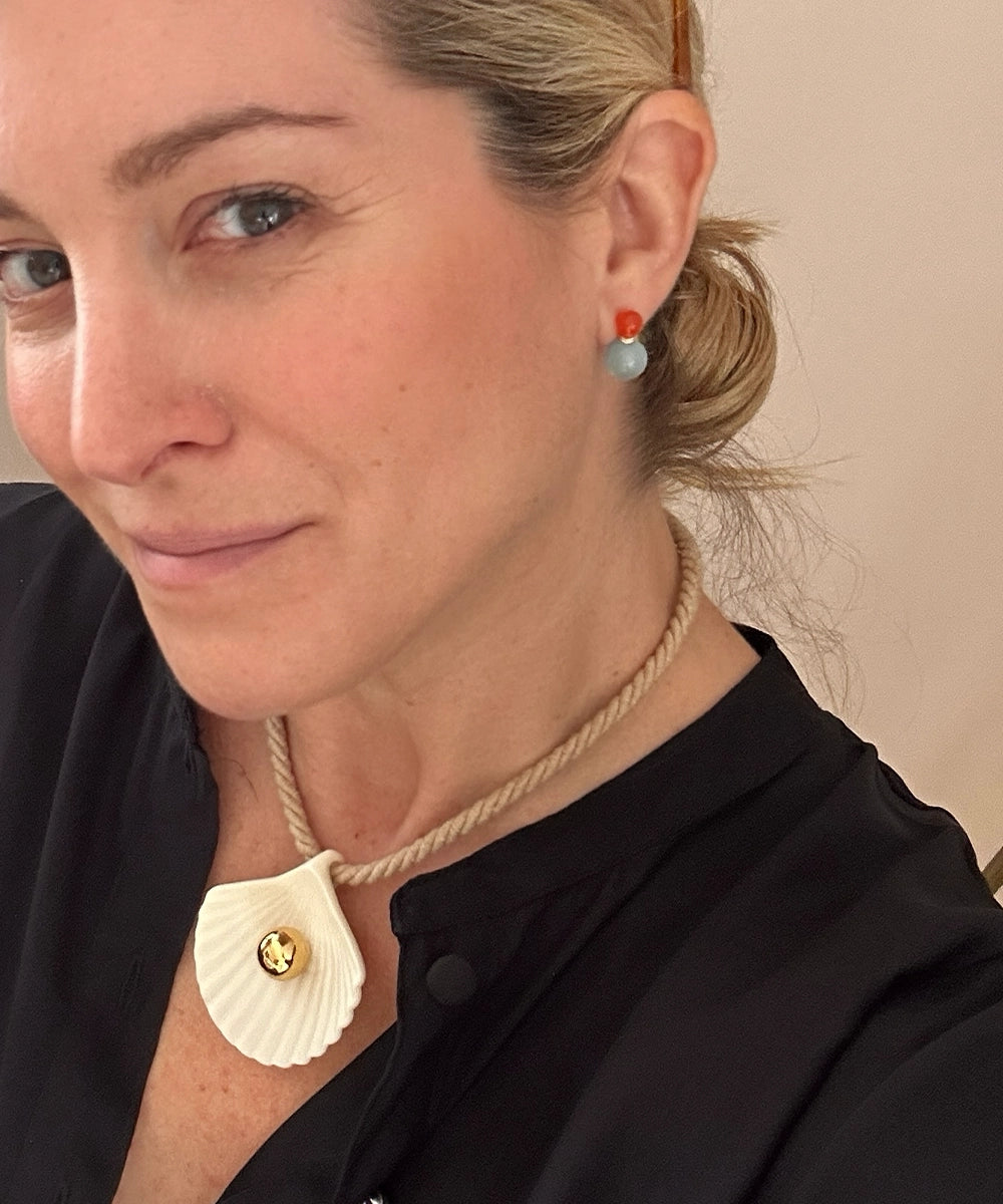 Ric Rac Bead Earrings