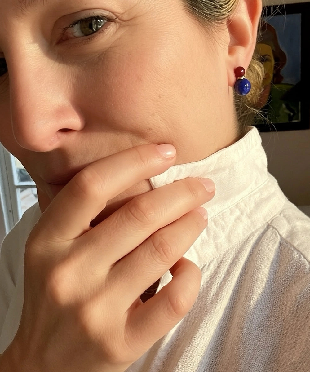 Ric Rac Bead Earrings