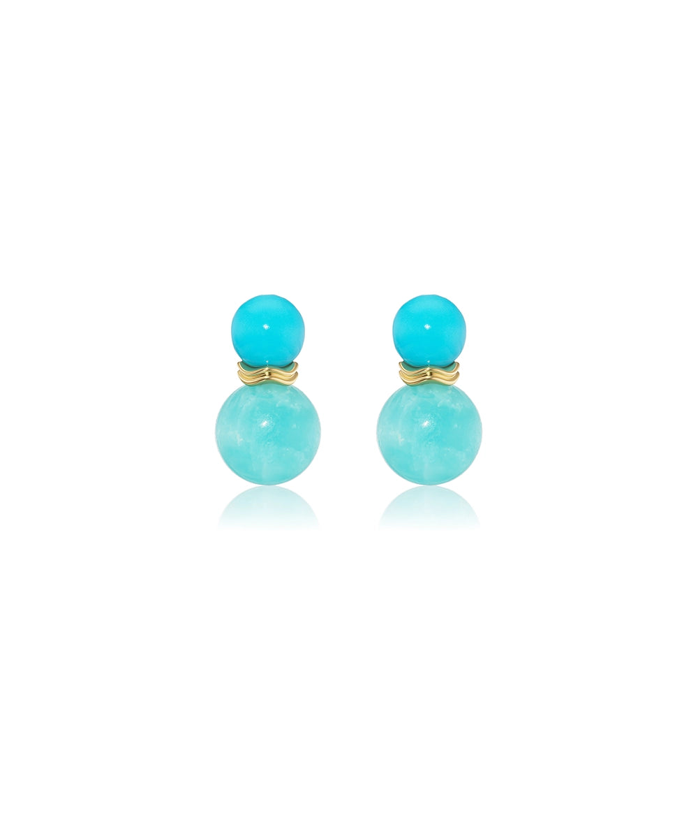 Ric Rac Bead Earrings