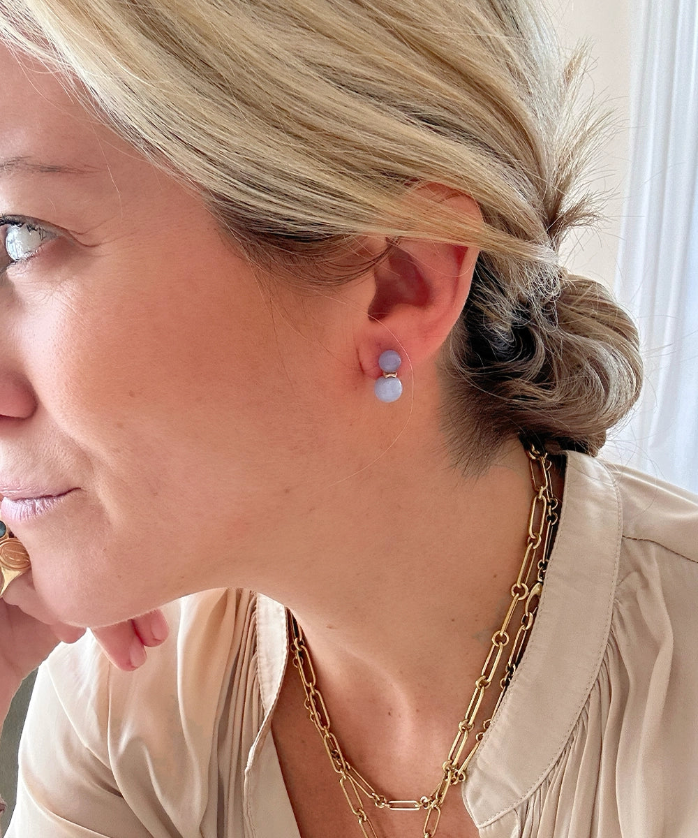 Ric Rac Bead Earrings