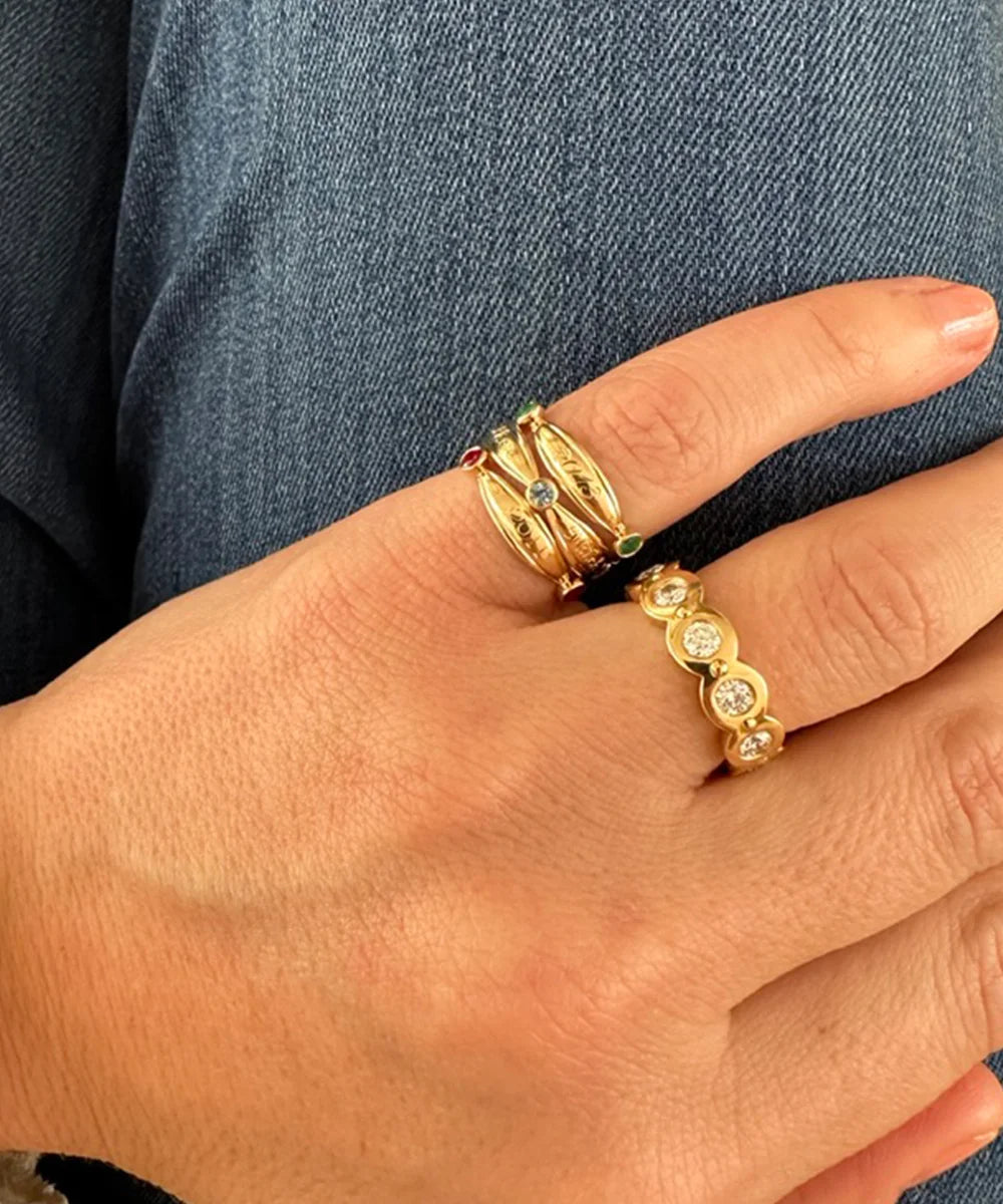 Trio Diamond Ring, Narrow
