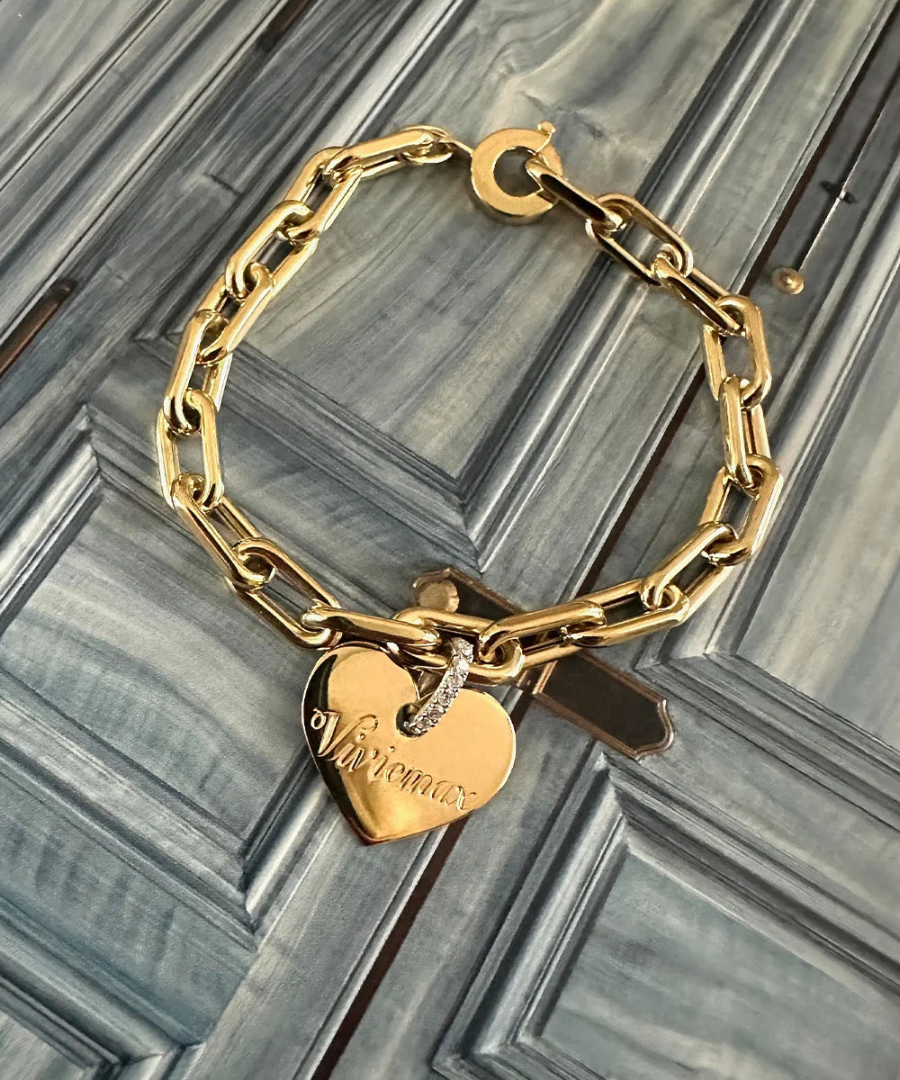 Heart Pendant on Eloise Bracelet