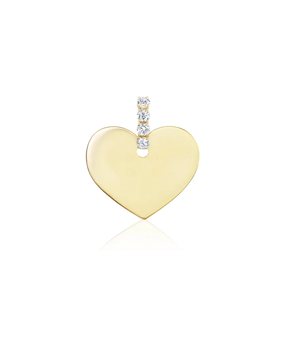 Heart Pendant with Diamond