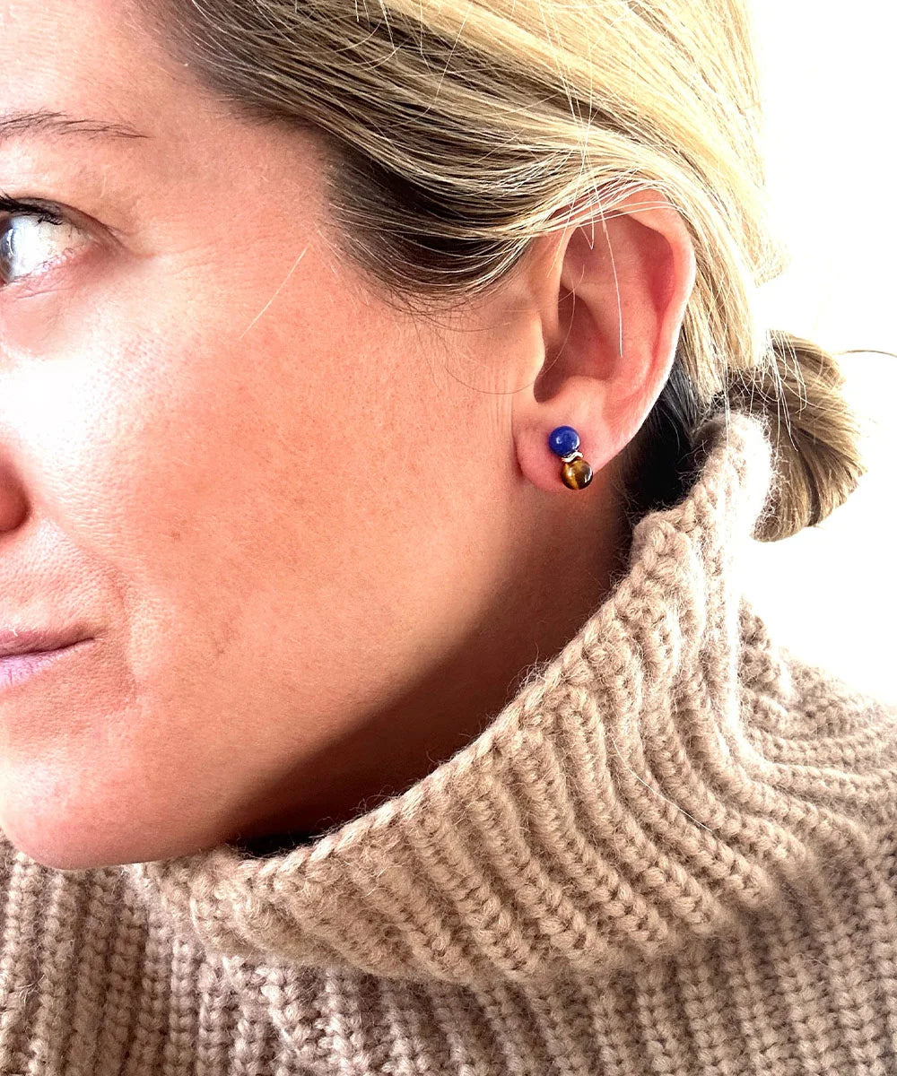 Ric Rac Bead Earrings