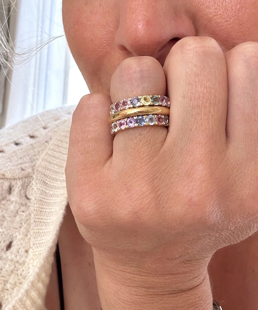 Pastel Sapphire Eternity Ring