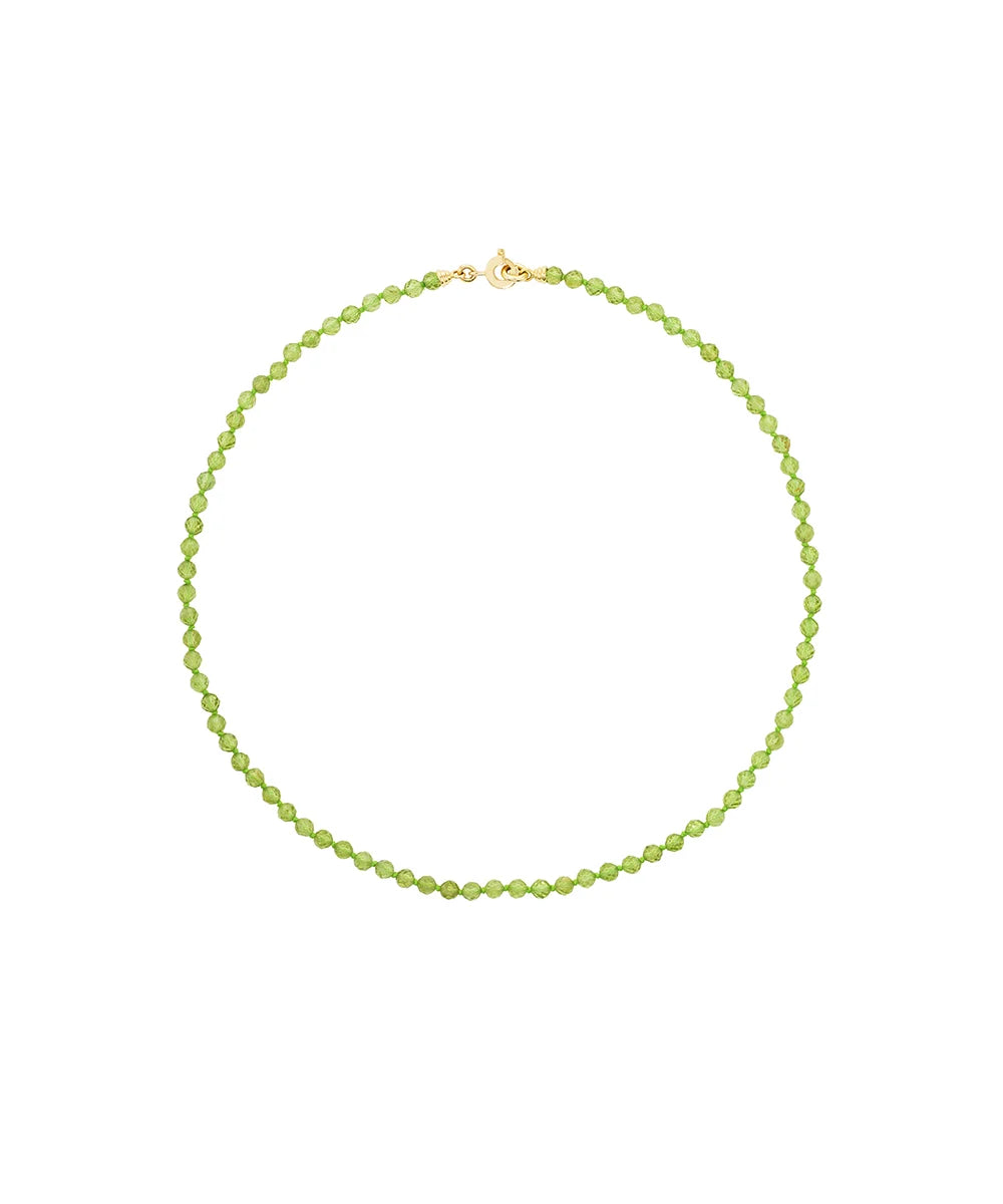 Peridot Beaded Necklace