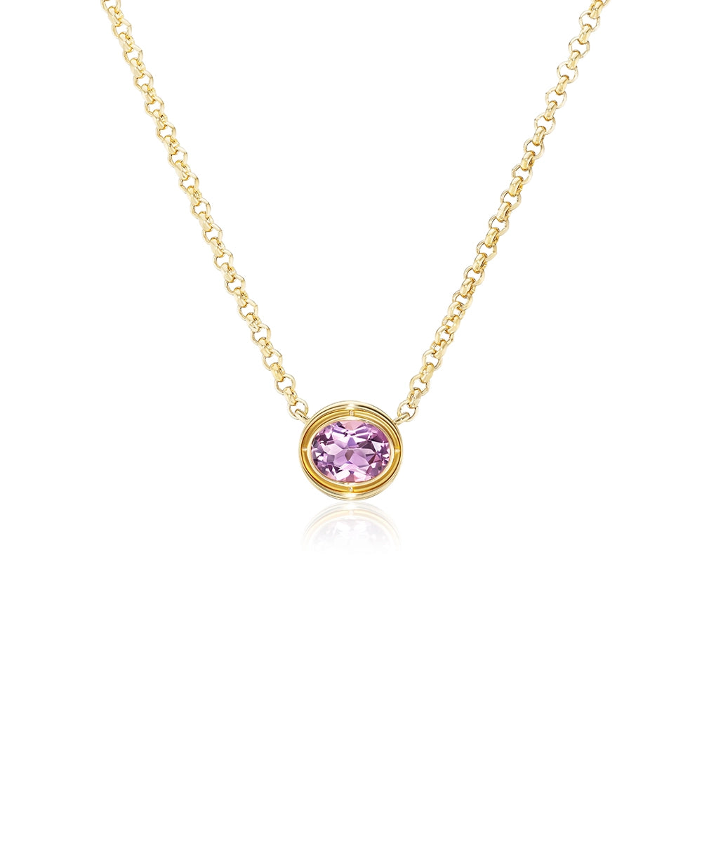 Eclipse Necklace, Pink Tourmaline