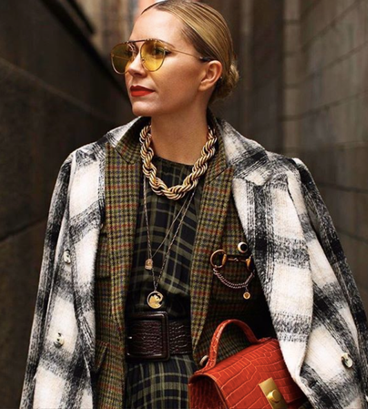 Blair Eadie of Atlantic-Pacific wearing Aurelia Demark Elephant Pendant necklace