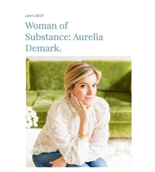 The Fashion Magpie "Woman of Substance" interview with jeweler Aurelia Demark, June 2019
