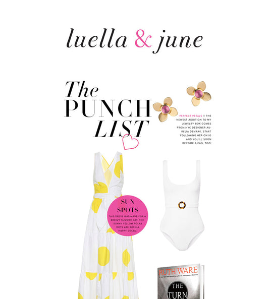 Bradley Agather Punch List featuring Aurelia Demark Large Fleur Earrings, August 2019