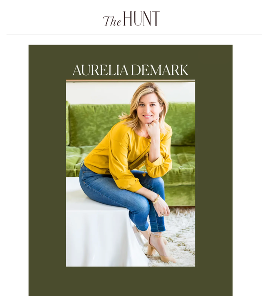 The Hunt by Jennifer Hunter "Jen's Ten" feature on jewelry designer Aurelia Demark, June 2026