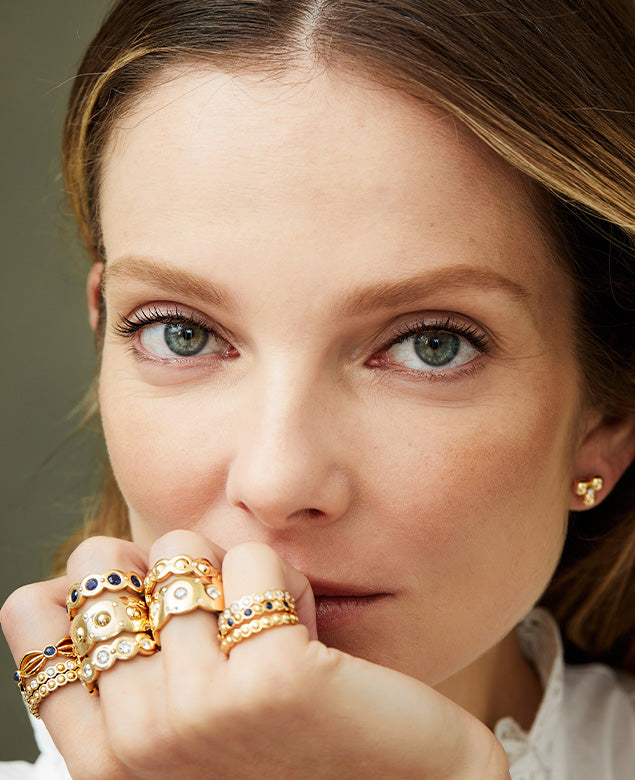 Diamond Dot Rings – Aurelia Demark