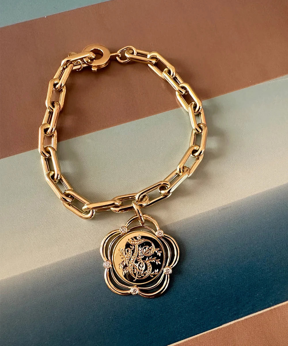 Eyelet Pendant on our Eloise Bracelet
