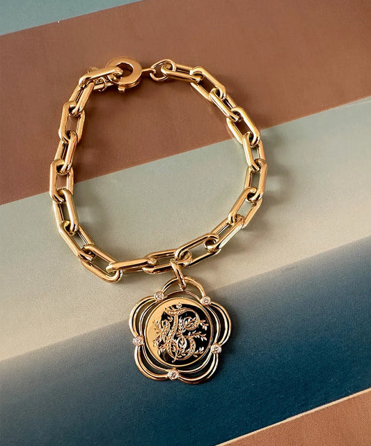 Eyelet Pendant on our Eloise Bracelet