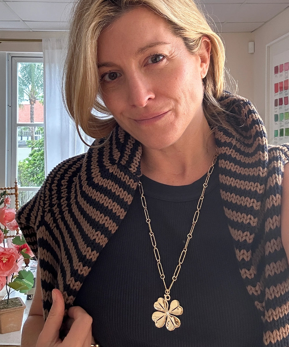 Four Leaf Clover Pendant, Diamond