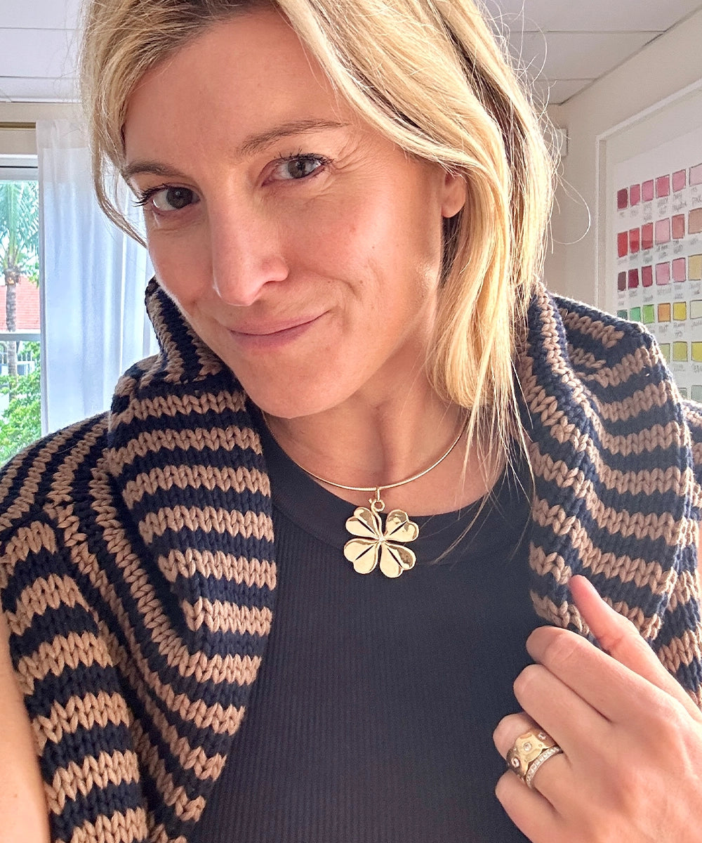 Four Leaf Clover Pendant, Diamond