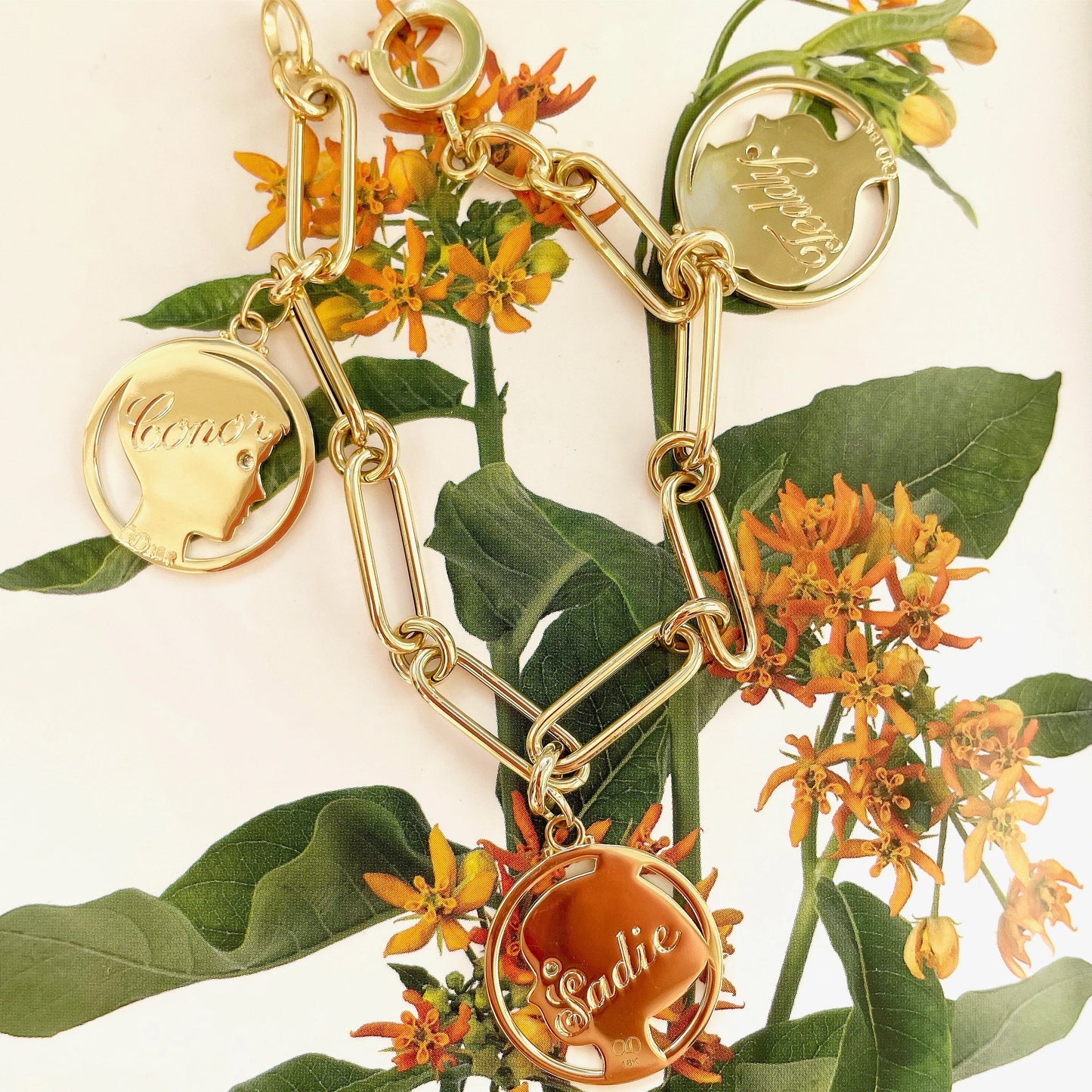 Girl Pendant, Blue Sapphire