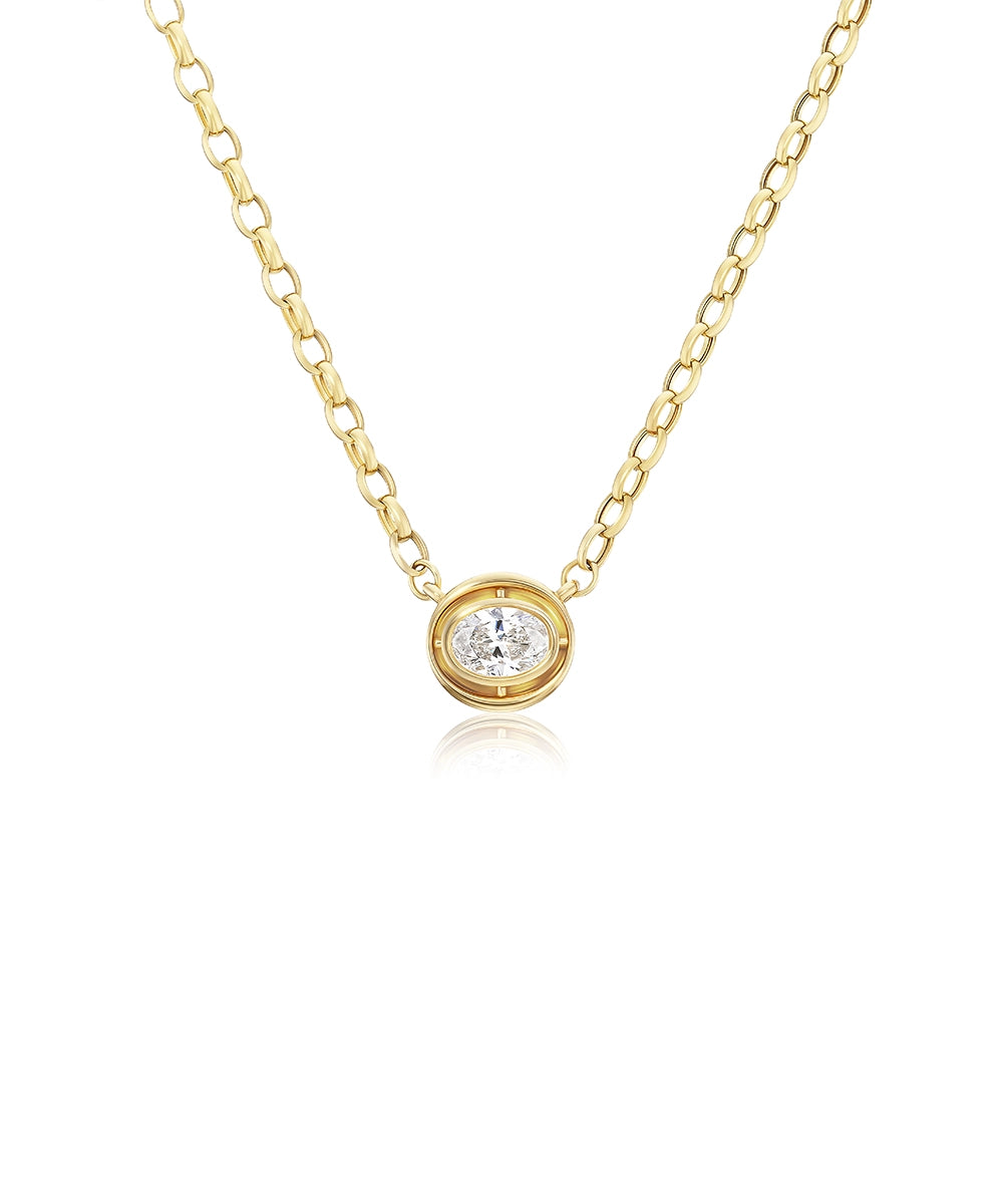 Mini Eclipse Necklace, Diamond