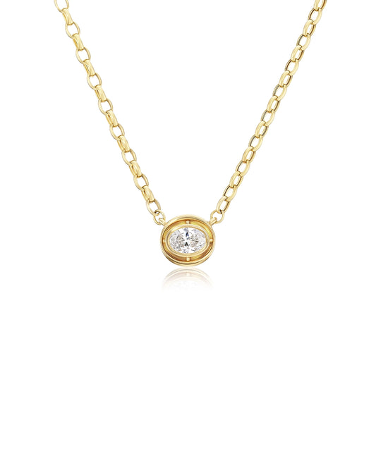 Mini Eclipse Necklace, Diamond