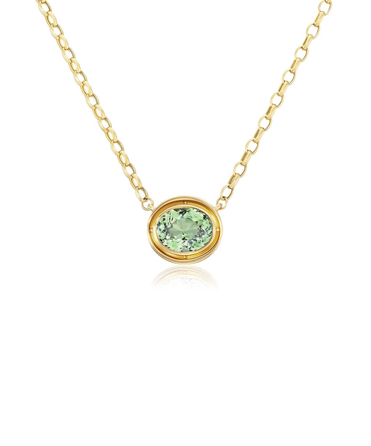 Eclipse Necklace, Green Tourmaline