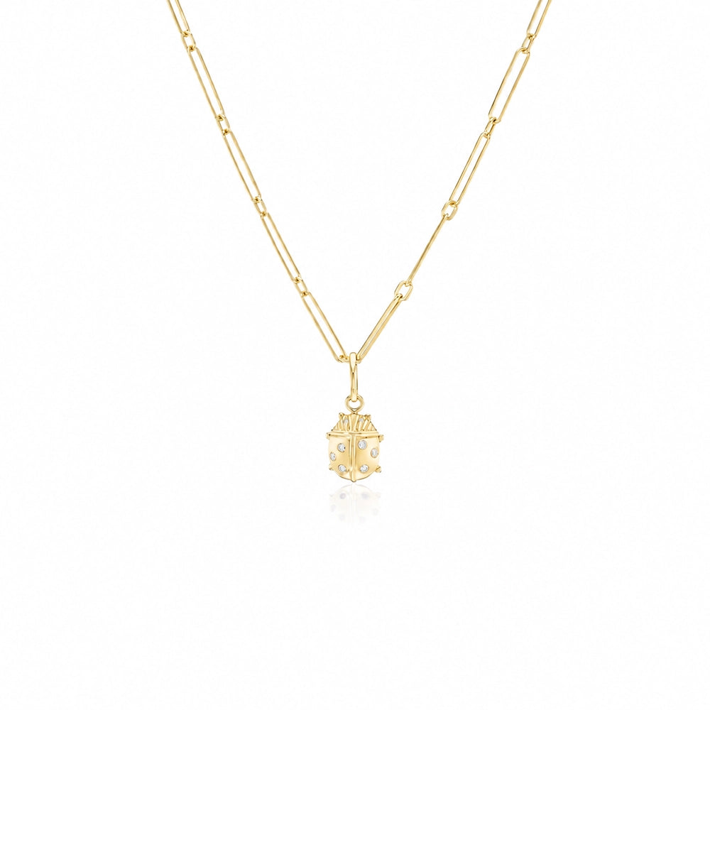 Ladybug Pendant, Diamond