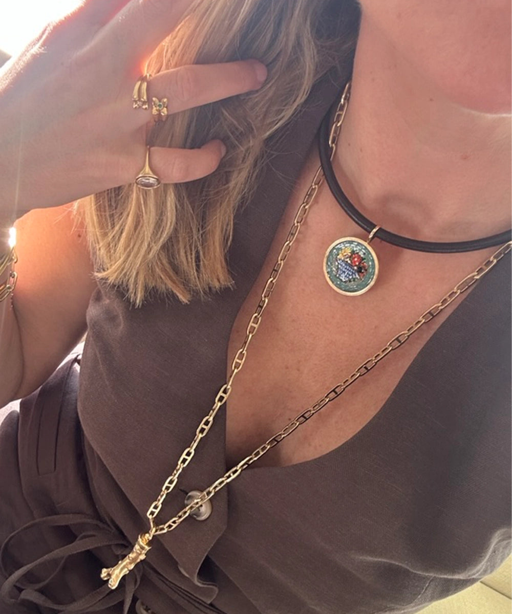 Mosaic Pendant Necklace