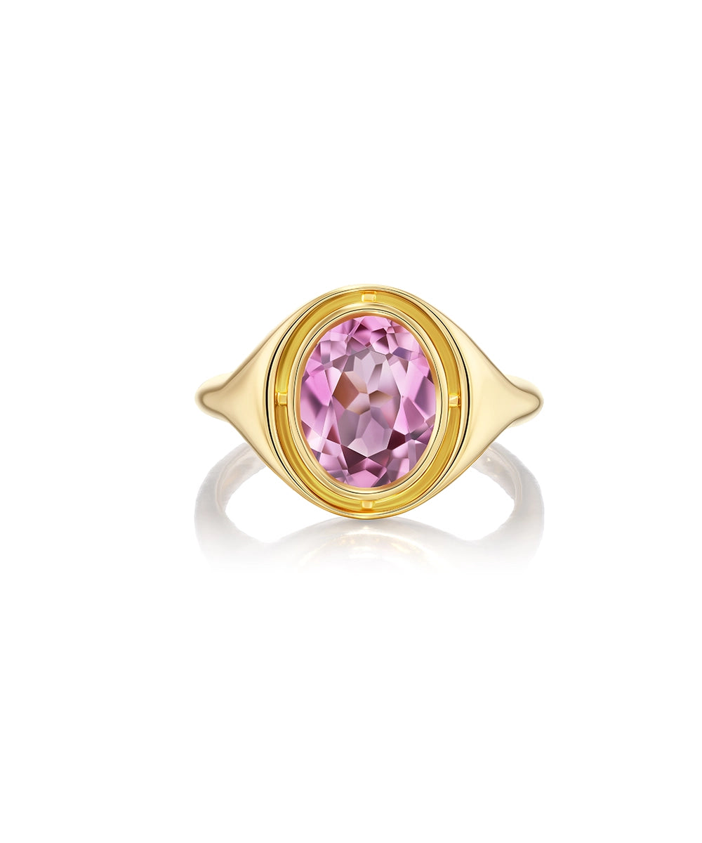 Eclipse Ring, Pink Sapphire
