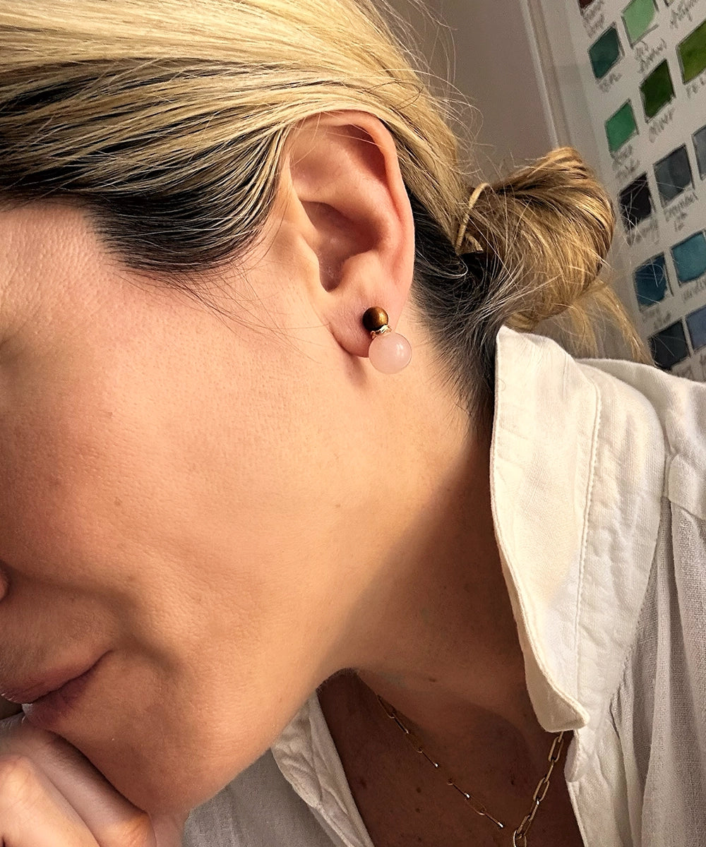Ric Rac Bead Earrings