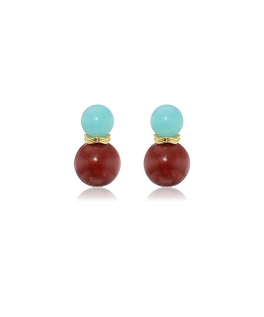 Ric Rac Bead Earrings