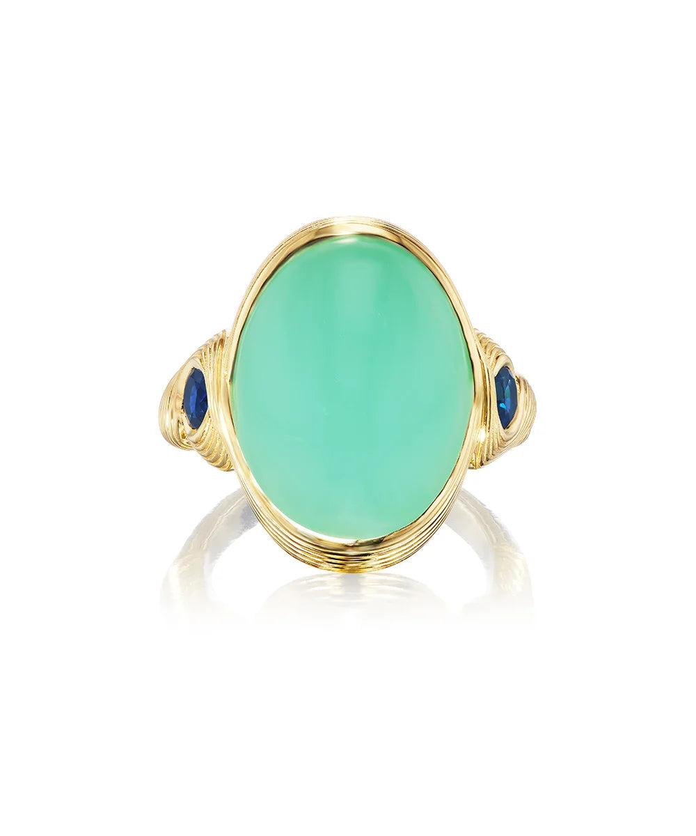 Chrysoprase Ribbon Ring