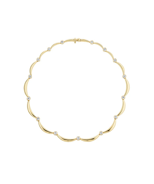 Eyelet Diamond Necklace