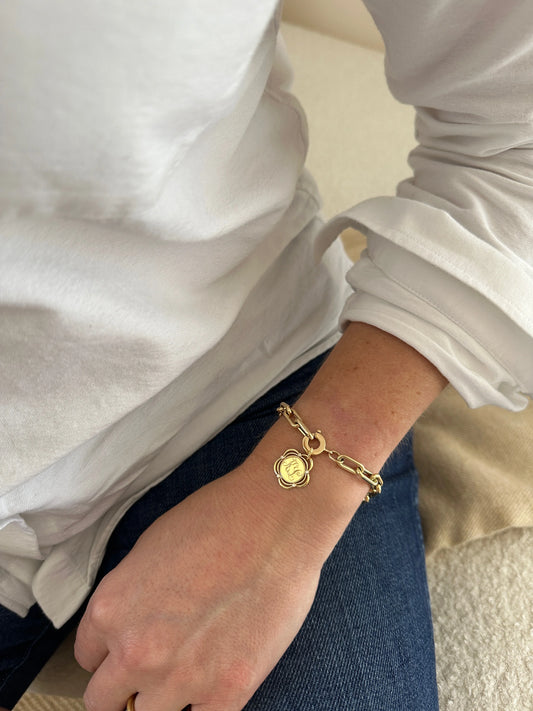 Eyelet Pendant on Eloise Bracelet