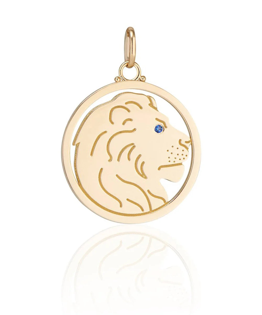 Leo Pendant, Blue Sapphire