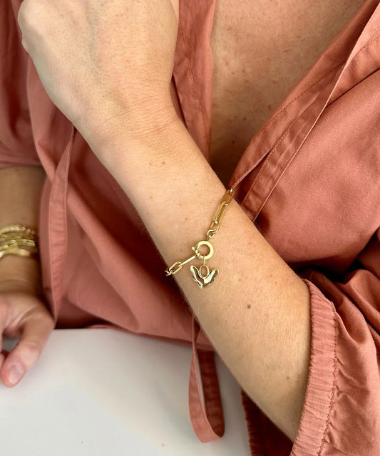 Angel Pendant on Mini Natalie Bracelet