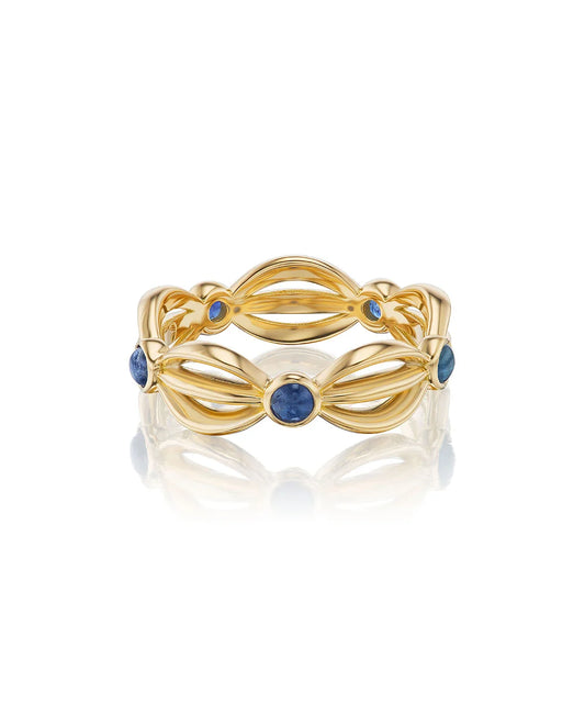 Eyelet Scallop Cabochon Ring