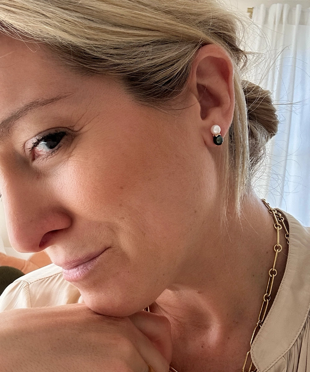 Ric Rac Bead Earrings