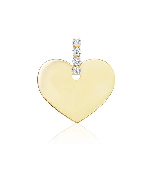 Heart Pendant with Diamond