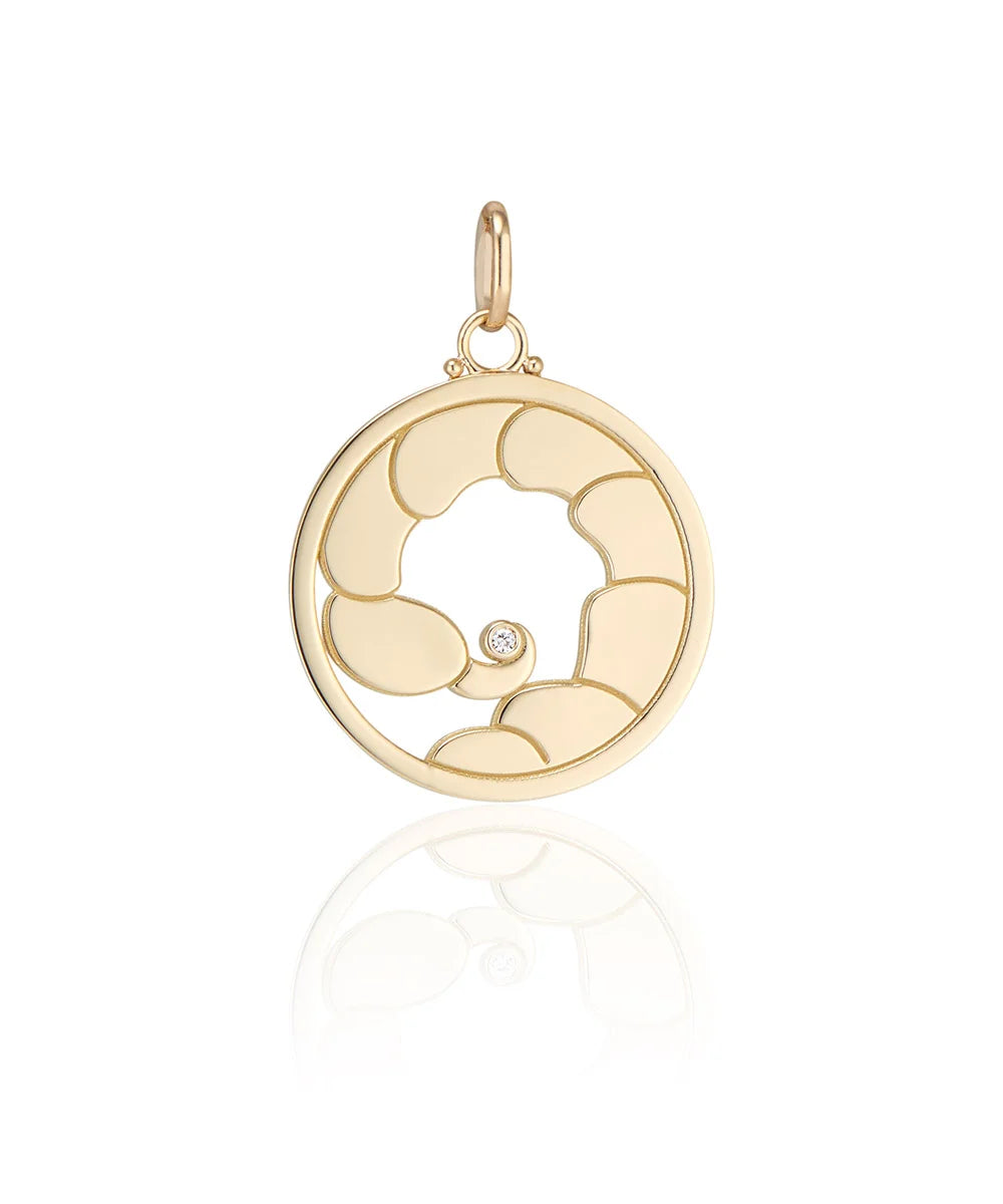 Scorpio Pendant, Blue Sapphire