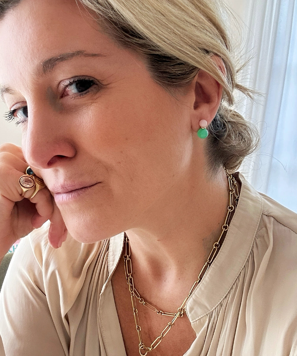 Ric Rac Bead Earrings