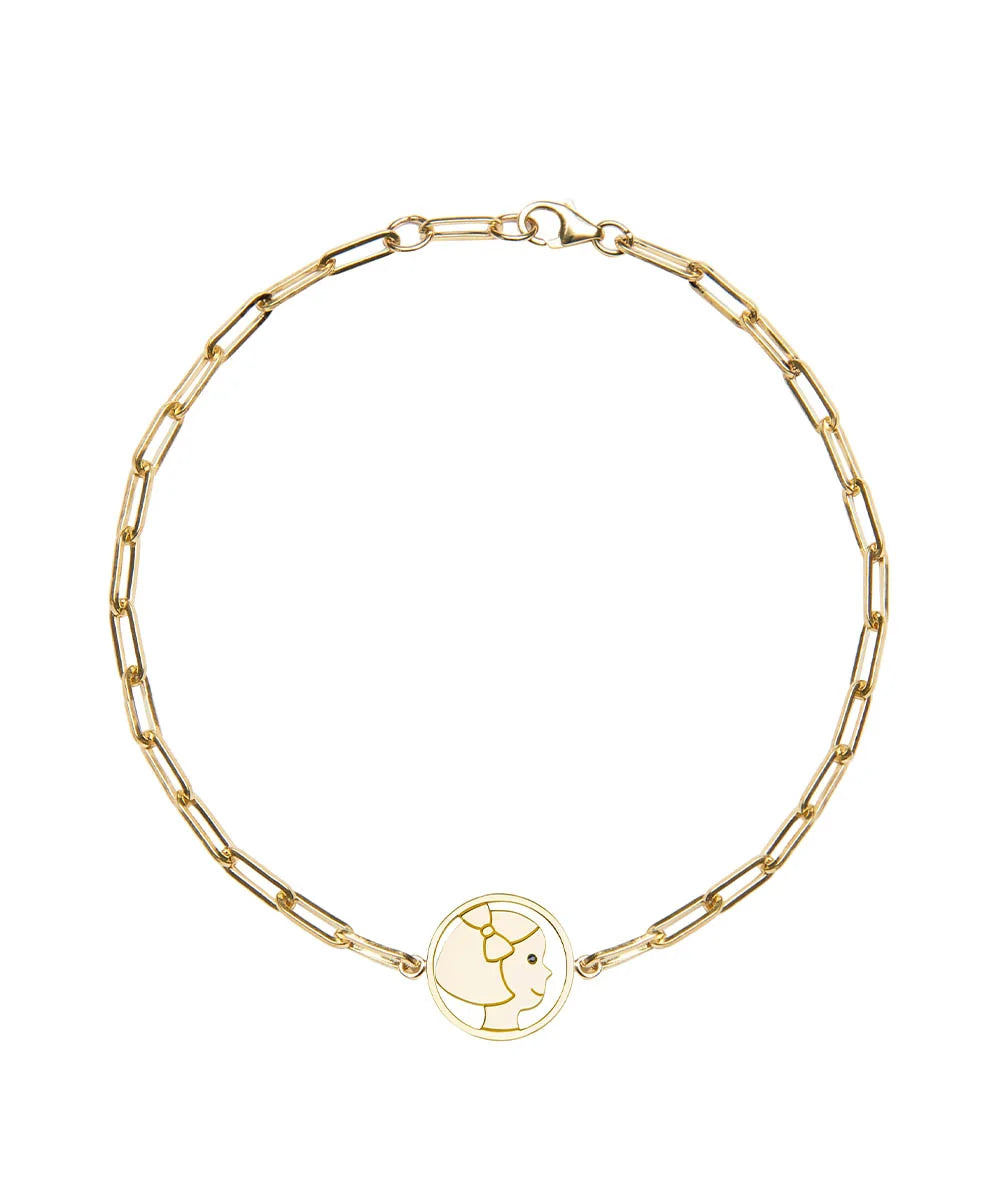 Delicate Girl Silhouette Bracelet