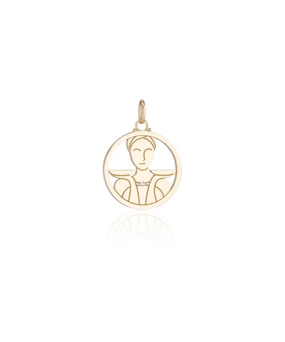 Libra Pendant, Diamond