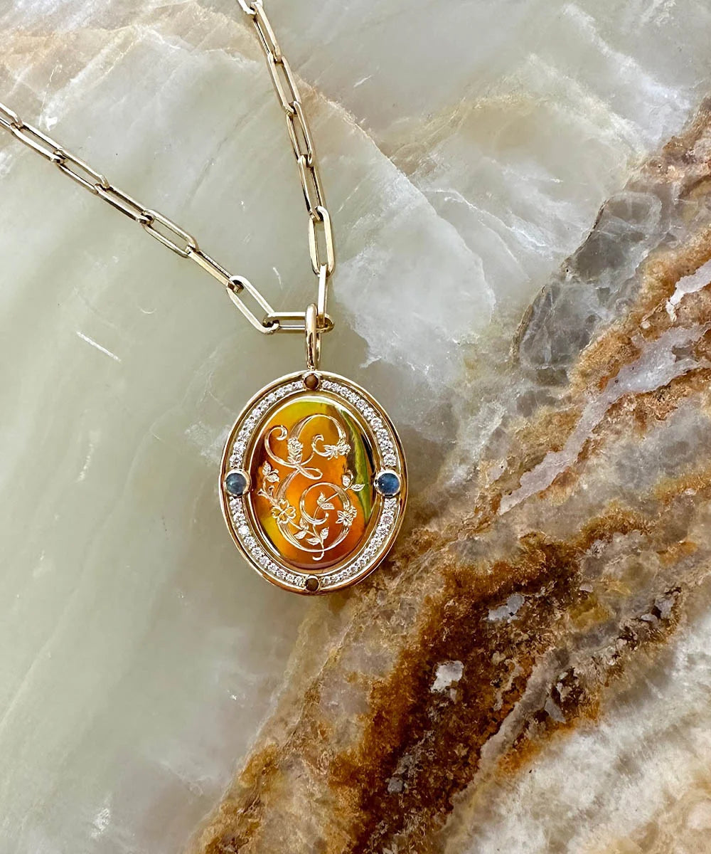 Corinna Diamond Pendant, Four Stones