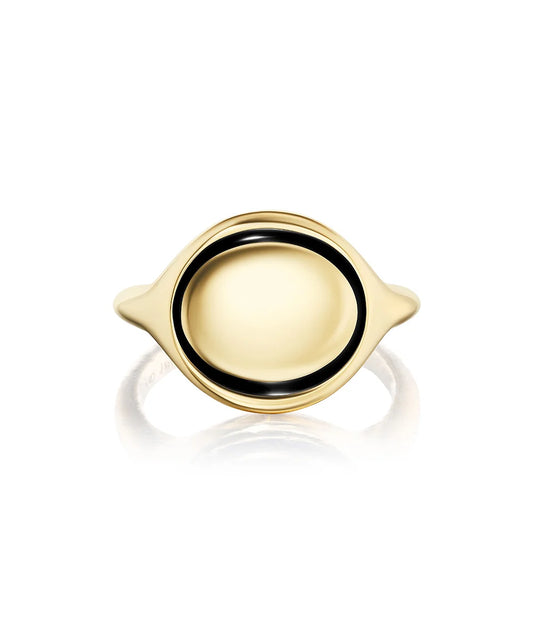 Corinna Enamel Signet Ring
