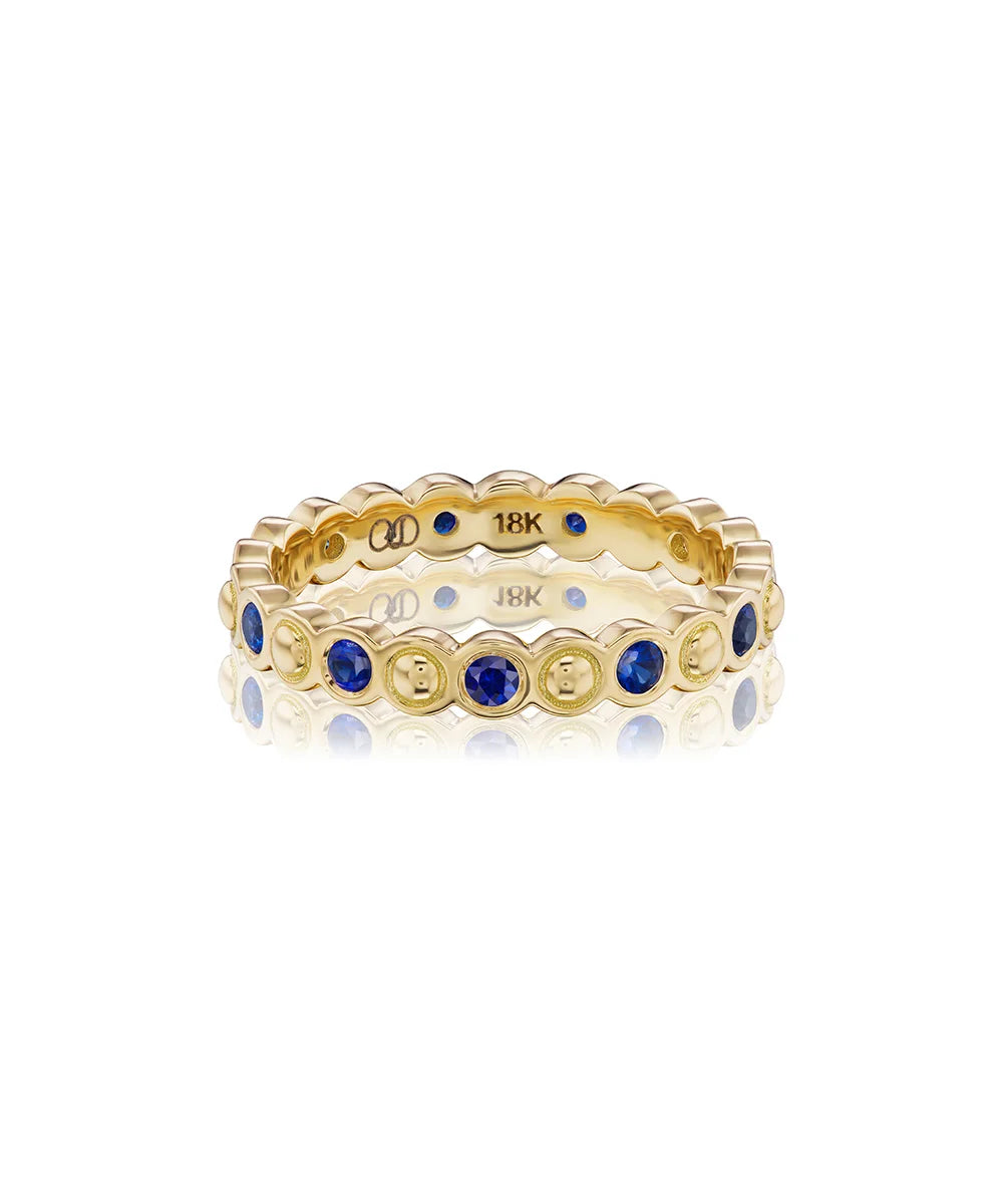 Mini Dot Blue Sapphire Ring