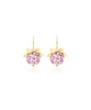 Bow Drop Earrings, Pink Morganite