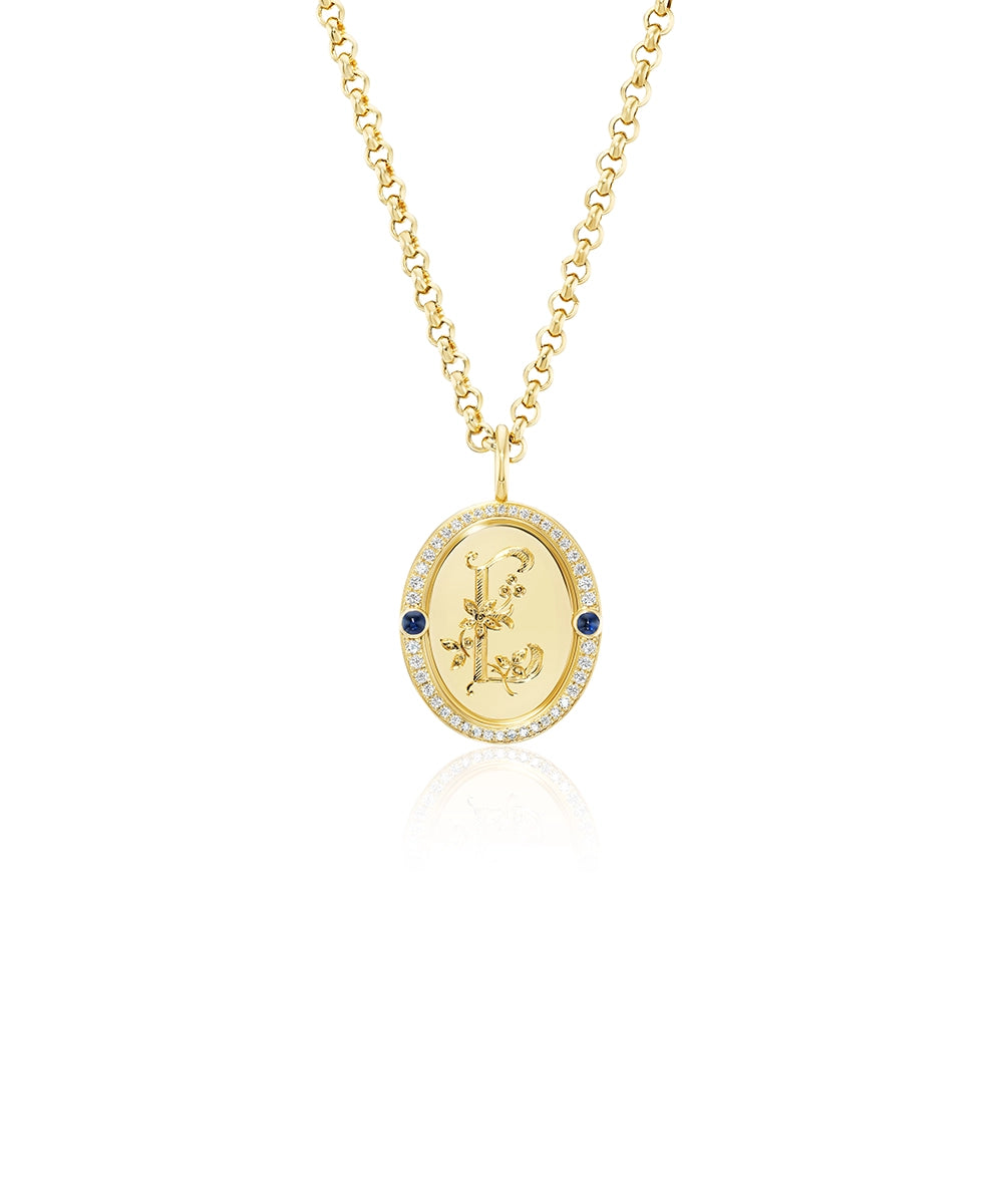 Corinna Diamond Pendant, Two Stones