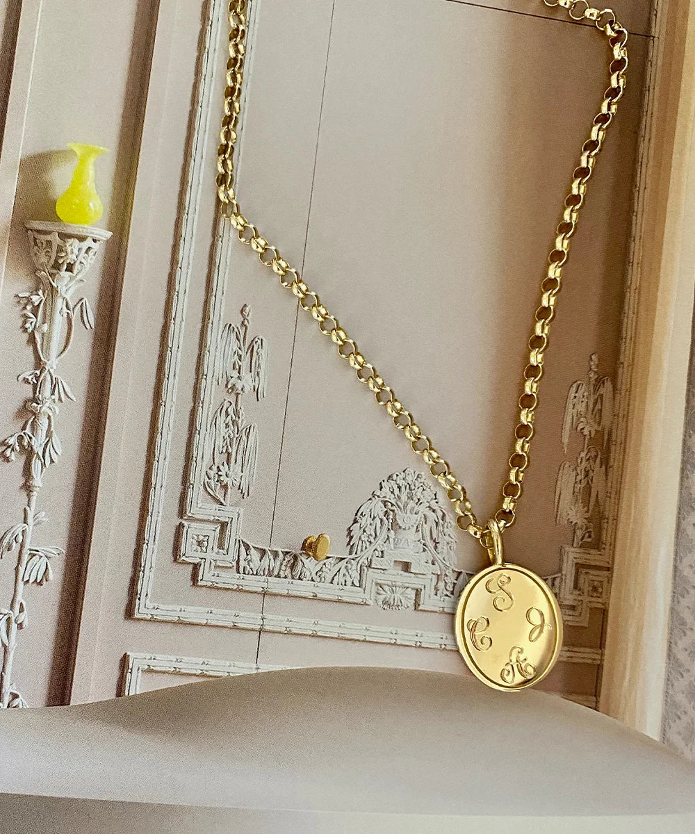 Corinna Pendant on 18" Rolo Necklace